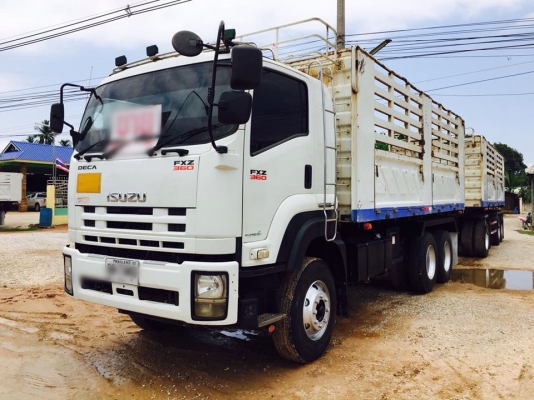 Isuzu 360 แรง ปี 54 กระบะดัมพ์สามมิตรคอกเกษตร ไมล์สองแสน ทะเบียนพร้อม