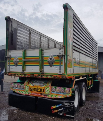 พ่วง 22 ล้อ HINO 344 ปี 51 กระบะอลูมิเนียม ดั้ม- อู่ ธวัชชัย สภาพสวย ๆ