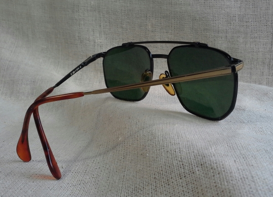 แว่นตาเบลเยี่ยมวินเทจ ยุค &#039;80s  หายาก!  โมเดลนักบินคานยาว  Vintage RUUD VAN DYKE BRUXELLES handmade in Belgium