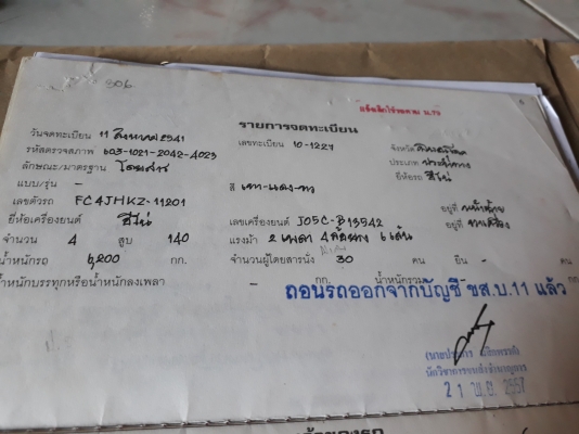 บัส ห้างแท้ Hino FC4J เครื่องJO5C 140แรง เบรคจิฟฟี่ แอร์เครื่องแยก