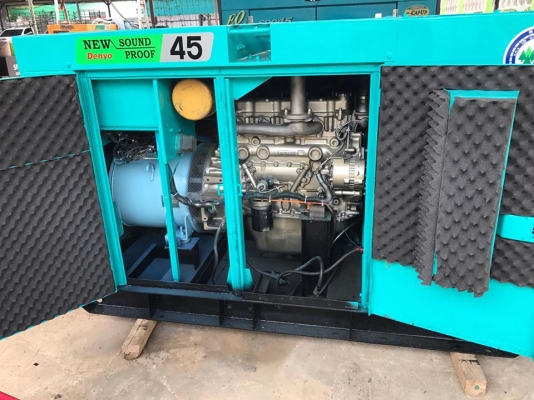ขายเครื่องปั่นไฟ Denyo 45 Kva เครื่อง  Hini WO4D พร้อมใช้งาน 081-8481185 091-4902228