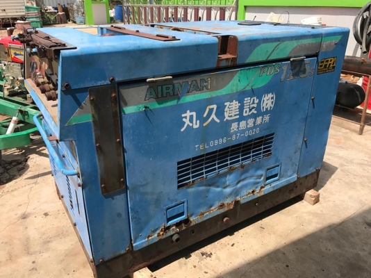 เครื่องปั้มลม AIRMAN PDS125S เครื่องยนต์ ISUZU 3KR2 SER.NO54-5061533 สนใจ ติดต่อ 081-8481185 0914902228