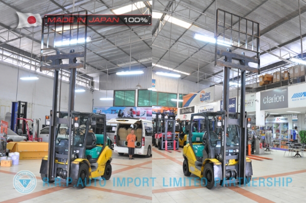 ขายรถโฟล์คลิฟท์มือสอง KOMATSU รุ่น FG25LT-15-571613 นำเข้าจากประเทศญี่ปุ่น 100\% ไม่เคยใช้งานในไทย