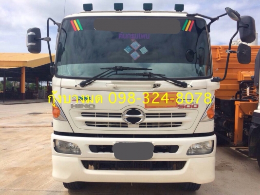 HINO 344 แรง ปี 57 แม่ลูกดัมพ์สามมิตร ลูก 3 เพลาแท้ ไมล์แสนห้าหมื่น ทะเบียนพร้อม