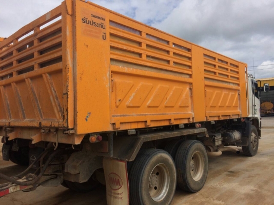 HINO 344 แรง ปี 57 แม่ลูกดัมพ์สามมิตร ลูก 3 เพลาแท้ ไมล์แสนห้าหมื่น ทะเบียนพร้อม