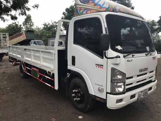 ขาย6ล้อISUZU NQR175แรงม้า ยูโร3จดปี55กระบะเหล็กยาว5.6เมตร เจ้าของมือแรกป้ายแดง