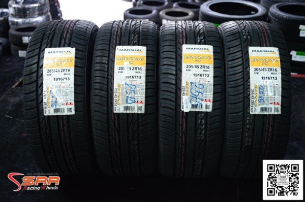 MARSHAL MU11 205/45R16 ปี15 เส้นละ 1,500 บาทเท่านั้น