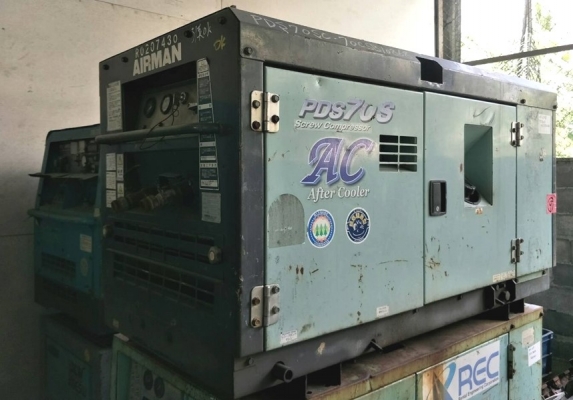 PDS70SC #เครื่องปั๊มลม Airman ขนาด 7 bar 70cfm. นำเข้าจากญีปุ่น by OEK 098-5625920