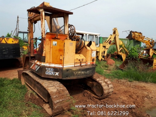 ขาย sale รถขุด แบ็คโฮ YANMAR YB551X แทรคยาง บูมอาร์มสไลด์ได้ เก่านอกแท้ ขาย sale รถขุด แบ็คโฮ YANMAR YB551X แทรคยาง บูมอาร์มสไลด์ได้ เก่านอกแท้