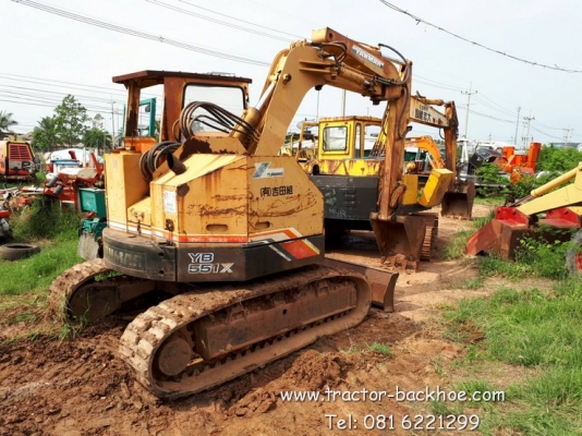 ขาย sale รถขุด แบ็คโฮ YANMAR YB551X แทรคยาง บูมอาร์มสไลด์ได้ เก่านอกแท้ ขาย sale รถขุด แบ็คโฮ YANMAR YB551X แทรคยาง บูมอาร์มสไลด์ได้ เก่านอกแท้