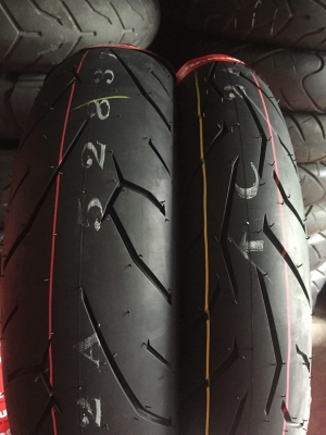 ยางใหม่ ปี 2017 Duro ลาย Rosso 2 110/70/17-140/70/17