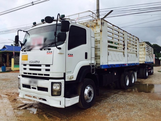แม่ลูก Isuzu 360 แรง ปี 54 กระบะดัมพ์สามมิตรคอกเกษตร ไมล์สองแสน ทะเบียนพร้อม