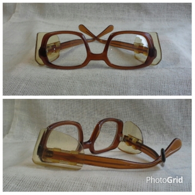 แว่นตาอเมริกันวินเทจ &#039;เนิร์ด - สตีมพังค์&#039; ยุค &#039;70s  เท่แบบหายาก!  Vintage GO handmade in USA