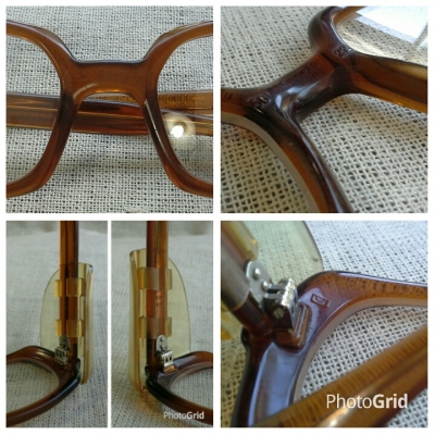 แว่นตาอเมริกันวินเทจ &#039;เนิร์ด - สตีมพังค์&#039; ยุค &#039;70s  เท่แบบหายาก!  Vintage GO handmade in USA