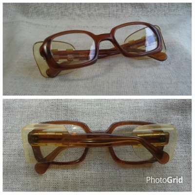 แว่นตาอเมริกันวินเทจ &#039;เนิร์ด - สตีมพังค์&#039; ยุค &#039;70s  เท่แบบหายาก!  Vintage GO handmade in USA