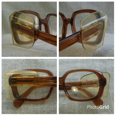 แว่นตาอเมริกันวินเทจ &#039;เนิร์ด - สตีมพังค์&#039; ยุค &#039;70s  เท่แบบหายาก!  Vintage GO handmade in USA