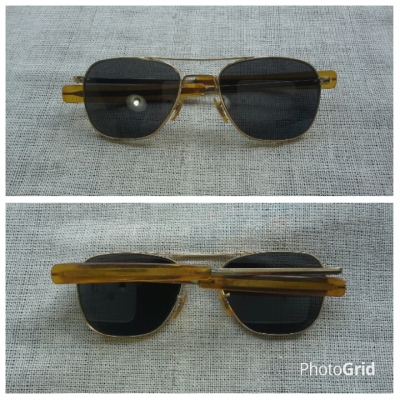 แว่นตาอเมริกันเสืออากาศอันลือลั่น ยุค &#039;70s / แมด เมน อีรา  Original COMMAND handmade in USA
