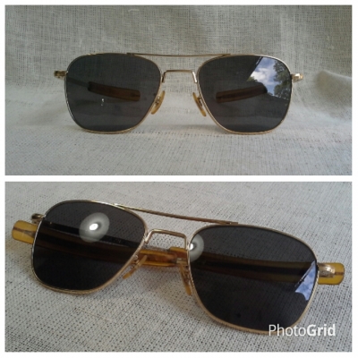 แว่นตาอเมริกันเสืออากาศอันลือลั่น ยุค &#039;70s / แมด เมน อีรา  Original COMMAND handmade in USA