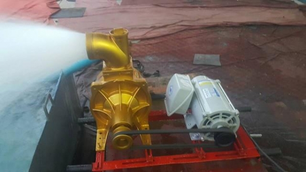 ปั๊มนํ้า+มอเตอร์ไฟฟ้า ไฟบ้าน 220 พร้อมใช้งาน