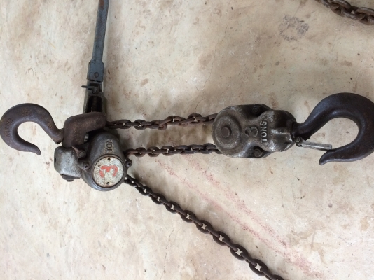 รอกมือโยก 3ตัน งานเก่า มือ 2