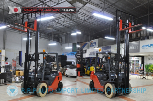 ขายรถโฟล์คลิฟท์มือสอง TOYOTA รุ่น 8FG20-13263 นำเข้าจากประเทศญี่ปุ่น 100\% ไม่เคยใช้งานในไทย