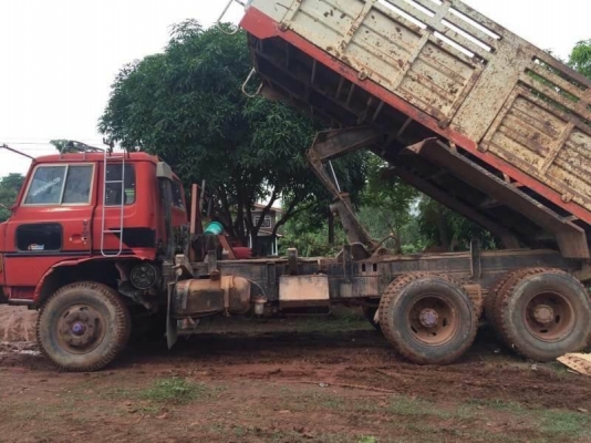 ขาย 395,000 บาท HINO ดั้ม 2 เพลา เครื่อง HO7D-195 แรง สโลว์กลาง ช่าวงล่าง ZM 8 น้อต เบรคแห้ง ทิฟฟี่ 