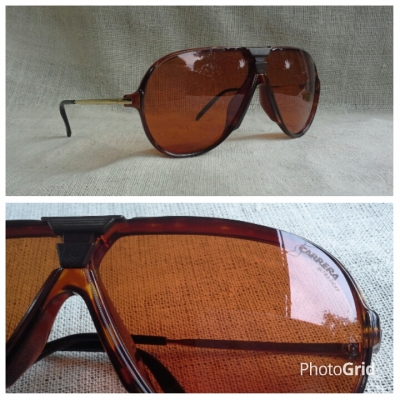 โคตรแว่นตาวินเทจออสเตรียน ยุค &#039;80s  โมเดล &#039;หยดน้ำตา&#039;  เดอะ บิ๊กเนม ตัวจริง  Vintage CARRERA handmade in Austria  บิ๊กไซซ์!