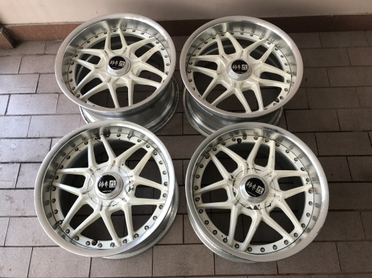 ล้อเเท้ KAKIMOTO GT 17หน้า9หลัง10สีเดิมๆญี่ปุ่นตามสภาพไม่คดไม่ดุ้งไม่ซ่อมไดๆทั้งสิ้นสภาพจากญี่ปุ่นจริงๆ