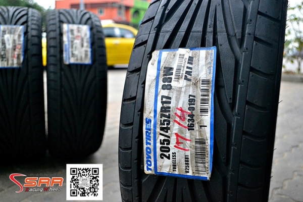 TOYO T1R 205/45R17 ปี14 เส้นละ 1,750 บาท