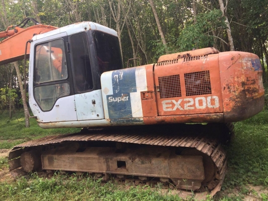 รถขุด EX200-2 รถเดิมๆสีเดิม ไฟฟ้าอยู่ แต่เร่งมือ เอกสารซื้อขาย