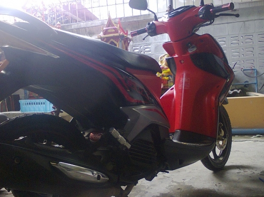 ขาย MIO 125 GTX ล้อแม็ก สีแดง ดำ สวย เดิม 19500