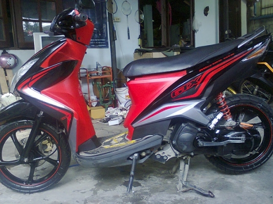 ขาย MIO 125 GTX ล้อแม็ก สีแดง ดำ สวย เดิม 19500