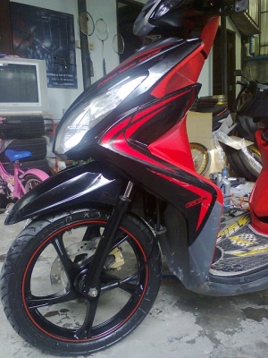 ขาย MIO 125 GTX ล้อแม็ก สีแดง ดำ สวย เดิม 19500