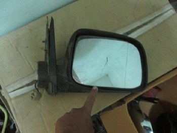 ขาย กระจกมองข้างไฟฟ้าด้านขวา RH รถ Dmax ไฟเลี้ยวสั้น ครอบสีฟ้า