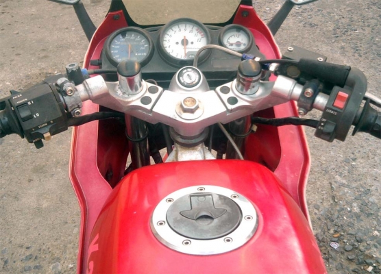 ขออนุญาติขาย  KAWASAKI KR 150 CC. ปี 97 สีแดงขาว ล้อทอง