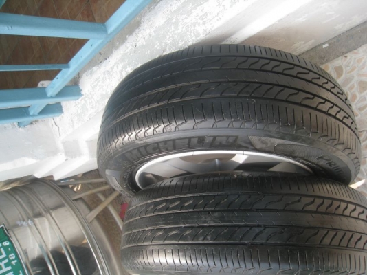 ขายล้อแม็ก Honda civic 16"x6.5" 5/114 et45 +ยางปี 09 (081-3747940)