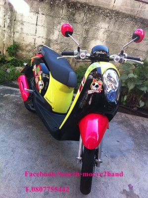 รายละเอียด ขาย HONDA Scoopy i สีชมพู-ดำ รถสวย ไมล์ 4041 Km. เครื่องเดิมๆ หัวฉีด