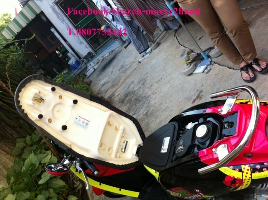 รายละเอียด ขาย HONDA Scoopy i สีชมพู-ดำ รถสวย ไมล์ 4041 Km. เครื่องเดิมๆ หัวฉีด