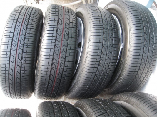 ขายกะทะล้อ suzuki swift 15" 4/100 +ฝาครอบ+ยางปี52/12(081-3747940)