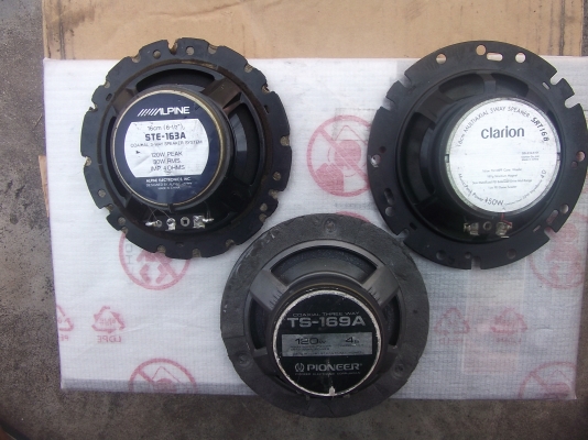 เศษดอกลำโพง ALPINE+Pioneer+ Clarion 3ทาง 6นิ้ว เสียงดีครับ