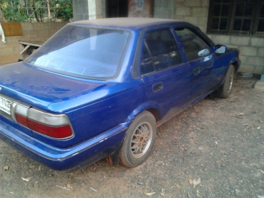 ขาย เก๋ง TOYOTA COROLLA 1.3 โฉมโดเรม่อน ปี34/91 เครื่อเิดิมๆ 1.3 ไม่เคยติดแก๊ส ประหยัด ภายในดี คอนโซลครบ แม็ก13 ยางดี สีดี มีต้องเก็บบางจุด เดิมๆ ไม่เคยชน พร้อมใช้งาน ราคาต่อรองได้ครับ