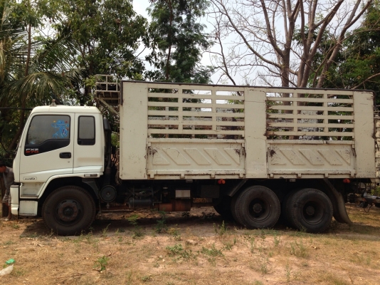 ***ขายแล้วครับขอบคุณ Truck2hand ขาย 10ล้อพ่วงแม่ลูก ไม่ดั๊ม ISUZU DECA 270 ยูโรทู ปี50 เครื่องเดิม ดำ แห้งดี ไม่เยิ้ม แรงดี เกียร์เดิม กระบะสามมิตรลอนเฉียง คอกเกษตร สภาพดี ไม่ผุ หัวบาง ภายในสวย คอนโซลครบ ลูก 2คาน สามมิตรลอนเฉียง ยาว6.50ม. พร้อมใช้งาน ราคา