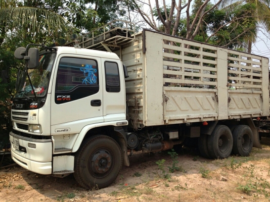***ขายแล้วครับขอบคุณ Truck2hand ขาย 10ล้อพ่วงแม่ลูก ไม่ดั๊ม ISUZU DECA 270 ยูโรทู ปี50 เครื่องเดิม ดำ แห้งดี ไม่เยิ้ม แรงดี เกียร์เดิม กระบะสามมิตรลอนเฉียง คอกเกษตร สภาพดี ไม่ผุ หัวบาง ภายในสวย คอนโซลครบ ลูก 2คาน สามมิตรลอนเฉียง ยาว6.50ม. พร้อมใช้งาน ราคา