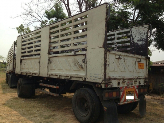 ***ขายแล้วครับขอบคุณ Truck2hand ขาย 10ล้อพ่วงแม่ลูก ไม่ดั๊ม ISUZU DECA 270 ยูโรทู ปี50 เครื่องเดิม ดำ แห้งดี ไม่เยิ้ม แรงดี เกียร์เดิม กระบะสามมิตรลอนเฉียง คอกเกษตร สภาพดี ไม่ผุ หัวบาง ภายในสวย คอนโซลครบ ลูก 2คาน สามมิตรลอนเฉียง ยาว6.50ม. พร้อมใช้งาน ราคา