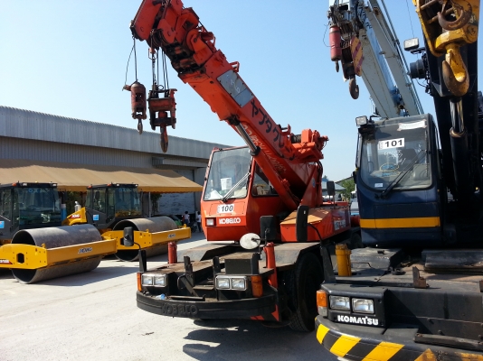ขายรถเครน "KOBELLCO RK70" ของเก่าจากญี่ปุ่นสภาพรถ 95\% เอกสารอินวอย