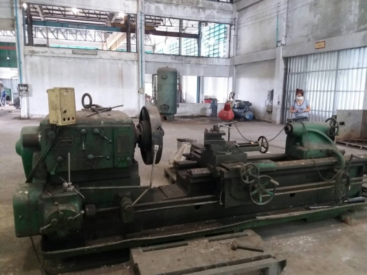 ขายเครื่องกลึงยุโรป10ฟุตสวิง1.20เมตรรูผ่านเพลา3.2นิ้วหนัก7ตันครับราคาสุดคุ้ม