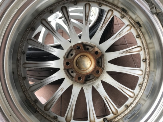 ล้อเเท้ WEDS BELLONA 18กว้าง8อ๊อฟ43สีเดิมๆยางติดมาใช้ไม่ได้เเล้ว