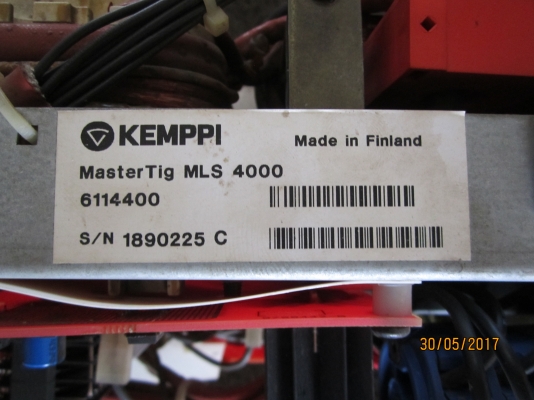เครื่องเชื่อมอาร์ก้อน kemppi รุ่น master tig MLS4000 เครื่องเชื่อมอาร์ก้อน kemppi รุ่น master tig MLS4000