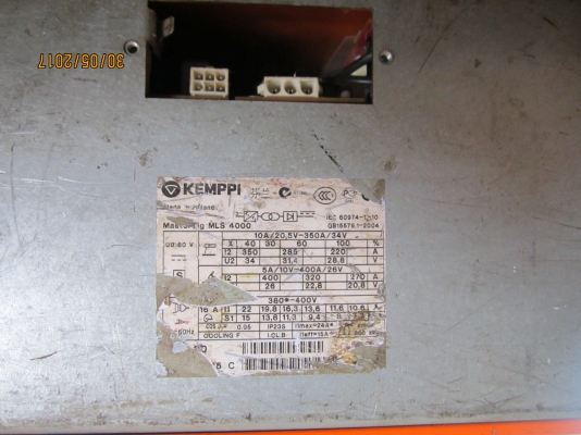 เครื่องเชื่อมอาร์ก้อน kemppi รุ่น master tig MLS4000 เครื่องเชื่อมอาร์ก้อน kemppi รุ่น master tig MLS4000