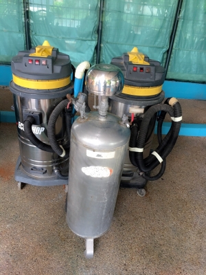 ขายปั้มลมขนาดใหญ่ แถมถังฉีดโฟร์มขนาด65Lฟรี